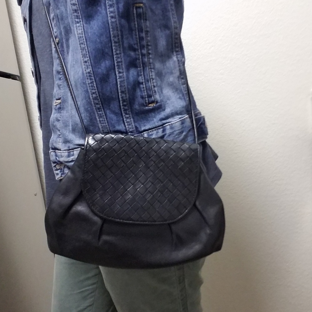 Black leather crossover